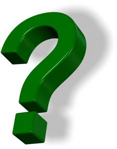 A green question mark - Coaching Questions for Managers