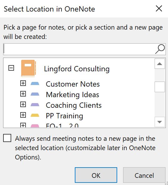 ms outlook and ms onenote