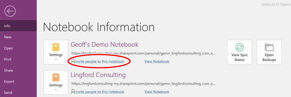 Share OneNote Screenshot