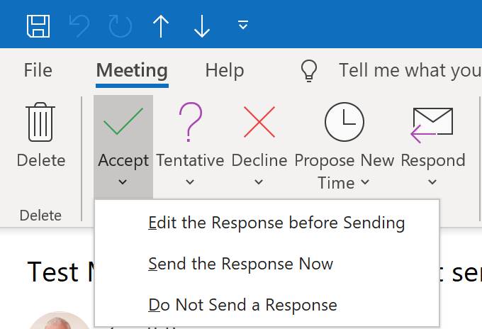 Are you accepting your meeting invites in Outlook correctly?