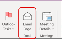 Microsoft OneNote Email Page Icon