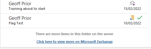 A screenshot showing how to Download all emails in an email folder from Exchange Online.