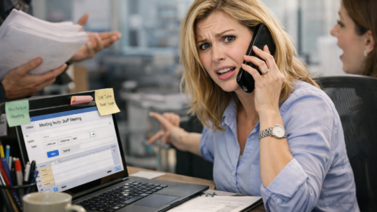 stressed Executive assistant trying to organise a meetingand not using Scheduling Poll in MS Outlook
